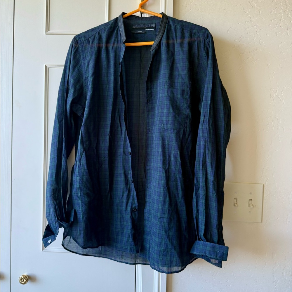 The Kooples Classic button down plaid shirt Size S